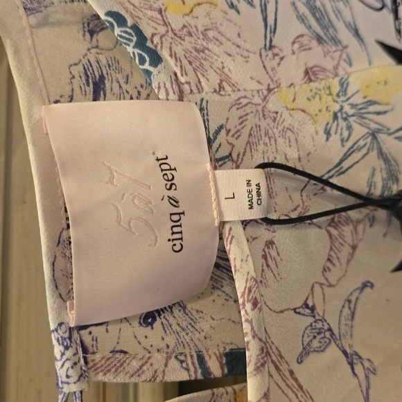 NWT 5á7 Cinq á Sept Silk Boho Blouse - Picture 6 of 8